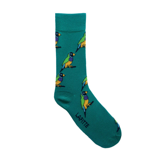 Finch Bamboo Socks. Jade. Handmade in Australia.