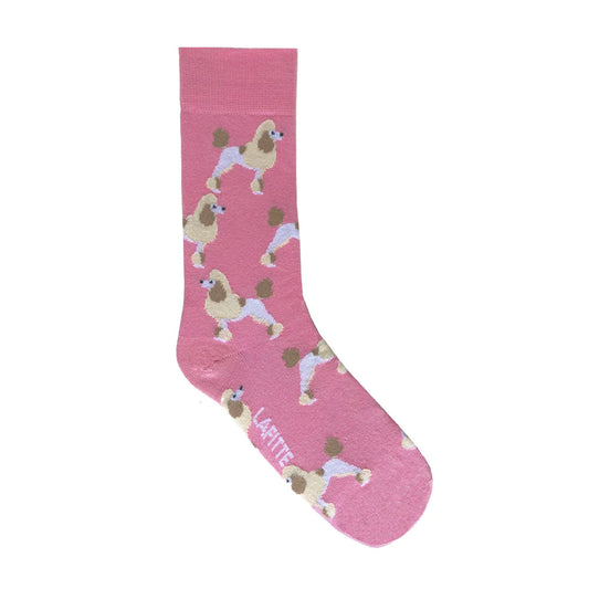 Socks Pink Poodles. Handmade in Australia.