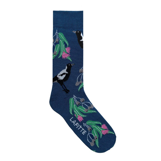 Socks - Magpie Air Force Blue. Made in Australia