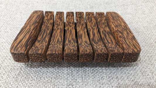 Soap Tray Flat Coconut Wood. Handmade in Australia