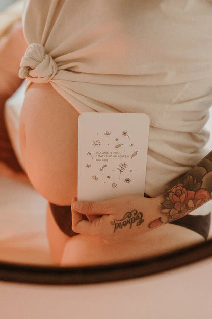 Seasons of Mama. Pregnancy & Birth Cards + Timber Stand