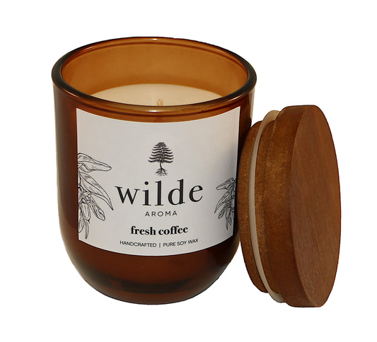 Wilde Fresh Coffee Candle Medium. Handmade in Australia